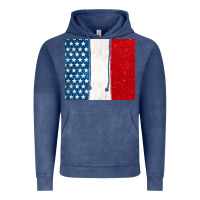 Vintage Denim custom text american flag(used font 'doctrin Vintage Hoodie - Jasminsmagicworld