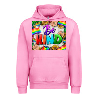 Fuchsia Pink Western Be Kind LGBTQ Tumbler Urban Hoodie - BundleAndBundleShop