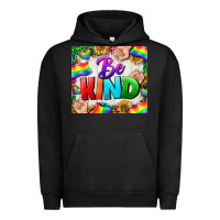 Pigment Black Western Be Kind LGBTQ Tumbler Urban Hoodie - BundleAndBundleShop