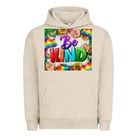 Pigment French Oak Western Be Kind LGBTQ Tumbler Urban Hoodie - BundleAndBundleShop