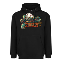Black Senior 2023 baseball Heavyweight Hoodie - HowdyJamesFarm