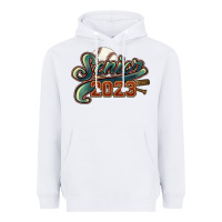 White Senior 2023 baseball Heavyweight Hoodie - HowdyJamesFarm