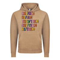 Vintage Coffee lgbtq pronouns Vintage Hoodie - MaliasSmallBusiness