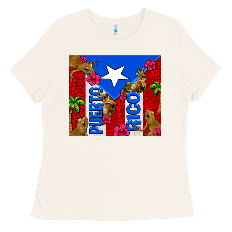 Puerto Rico Coqui Leopard Ladies Tee by AdoDesignShop | Teevron