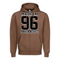Chestnut Made In 96 24 Years Of Awesome Zipper Hoodie - Bettercallsaul