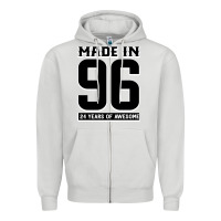 Made In 96 24 Years Of Awesome Zipper Hoodie | Teevron