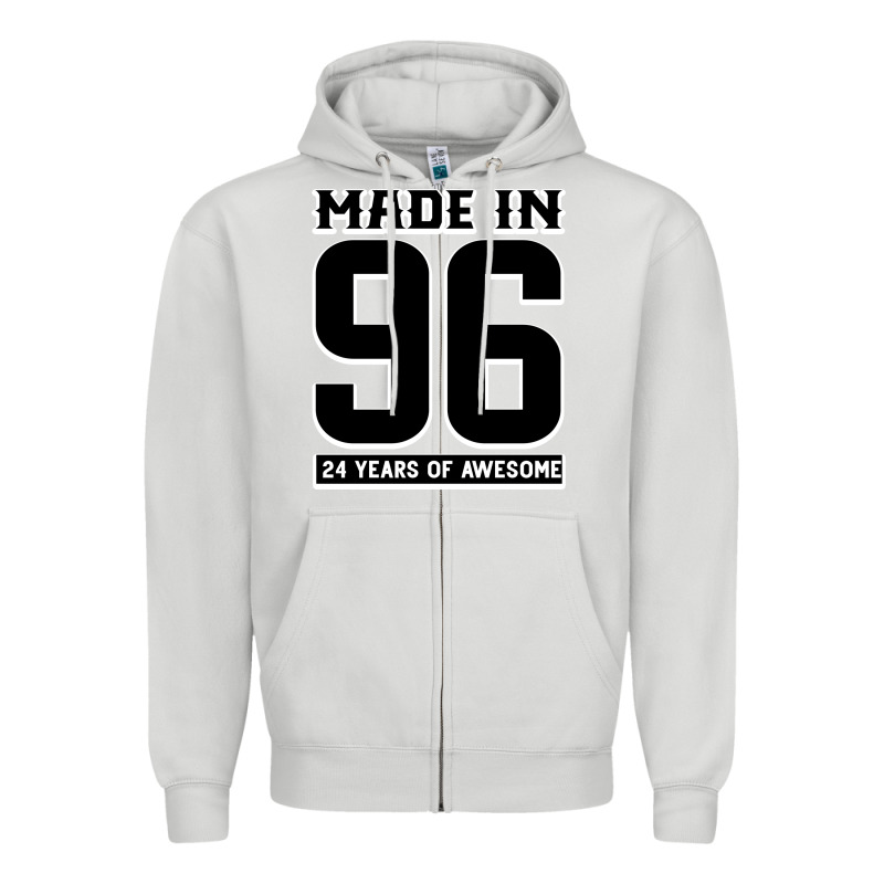 Made In 96 24 Years Of Awesome Zipper Hoodie by Bettercallsaul | Teevron
