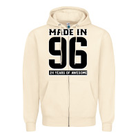 Sandshell Made In 96 24 Years Of Awesome Zipper Hoodie - Bettercallsaul