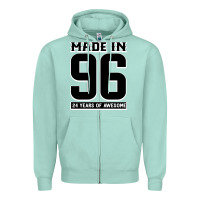 Seafoam Made In 96 24 Years Of Awesome Zipper Hoodie - Bettercallsaul