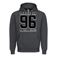Smoke Made In 96 24 Years Of Awesome Zipper Hoodie - Bettercallsaul