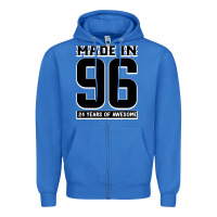 True Royal Made In 96 24 Years Of Awesome Zipper Hoodie - Bettercallsaul