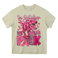 Mossy in october we wear pink dinosaur Heavy Core Tee - JahusDesignShop