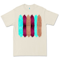Bone Colored Farm Life Purple Wood Jute Cyan Glitter Brush Strokes Premium Tee - Bettercallsaul