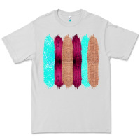 Dove Grey Colored Farm Life Purple Wood Jute Cyan Glitter Brush Strokes Premium Tee - Bettercallsaul