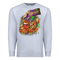Heather Grey throw me something mister Premium Sweatshirt - CowGirlArtShop