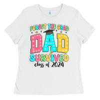 White forget the grad mom survived class of 2024 Ladies Tee - JahusDesignShop