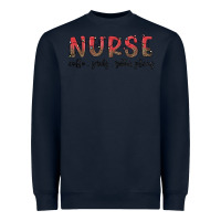 Navy christmas nurse Heavyweight Sweatshirt - MaliasSmallBusiness
