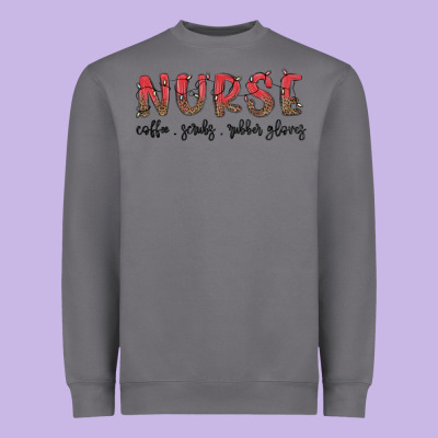 Christmas Nurse Heavyweight Sweatshirt Designed By Maliassmallbusiness