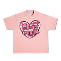Salmon my valentine has paws Urban Heavy Tee - MaliasSmallBusiness