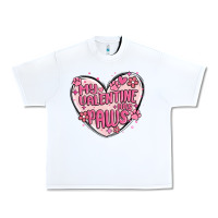 White my valentine has paws Urban Heavy Tee - MaliasSmallBusiness