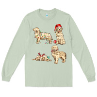Matcha christmas dogs Long Sleeve Tee - MaliasSmallBusiness