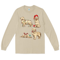 Mushroom christmas dogs Long Sleeve Tee - MaliasSmallBusiness