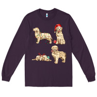 Plum christmas dogs Long Sleeve Tee - MaliasSmallBusiness