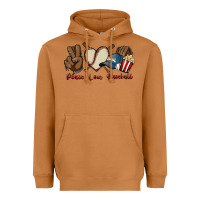 Meerkat Peace love Baseball Heavyweight Hoodie - HowdyJamesFarm
