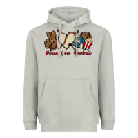 Moon Dust Peace love Baseball Heavyweight Hoodie - HowdyJamesFarm