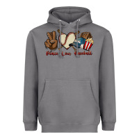 Storm Peace love Baseball Heavyweight Hoodie - HowdyJamesFarm