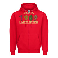 Red Made In 1989 Limited Edition Zipper Hoodie - Bettercallsaul
