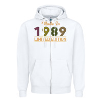 White Made In 1989 Limited Edition Zipper Hoodie - Bettercallsaul