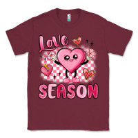 Burgundy love season Classic Tee - MaliasSmallBusiness