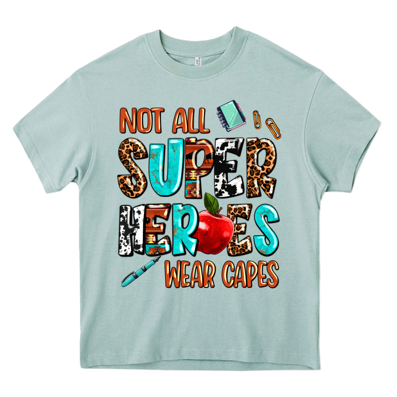 Not All Super Heroes Wear Capes Heavy Core Tee by AdoDesignShop | Teevron