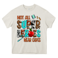 Cream not all super heroes wear capes Heavy Core Tee - AdoDesignShop