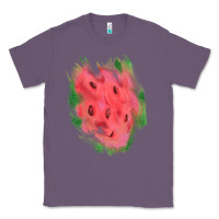 Lavender watermelon glitter watercolor brushstrokes patch Classic Tee - RanaPortraitStore