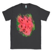 Smoke watermelon glitter watercolor brushstrokes patch Classic Tee - RanaPortraitStore