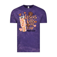 Cloud Purple valentine jesus fills my cup Vintage Tee - MaliasSmallBusiness