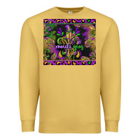 Antique Gold mardi gras fleur de lis Premium Sweatshirt - CowGirlArtShop