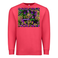 Cardinal mardi gras fleur de lis Premium Sweatshirt - CowGirlArtShop