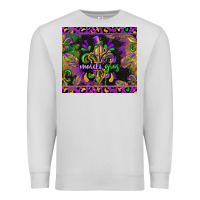 Dove Grey mardi gras fleur de lis Premium Sweatshirt - CowGirlArtShop
