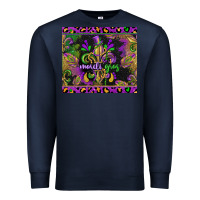 Navy mardi gras fleur de lis Premium Sweatshirt - CowGirlArtShop