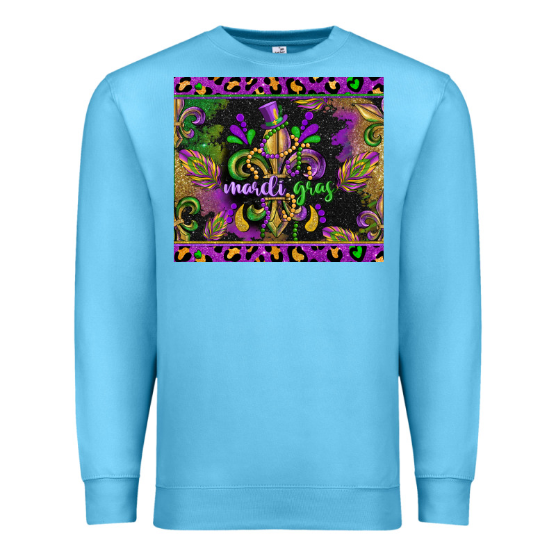Mardi Gras Fleur De Lis Premium Sweatshirt by CowGirlArtShop | Teevron