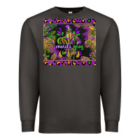 Smoke mardi gras fleur de lis Premium Sweatshirt - CowGirlArtShop