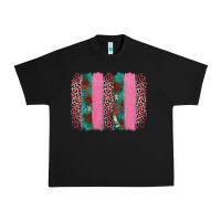 Black valentine's leopard brushstroke Urban Heavy Tee - AdoDesignShop