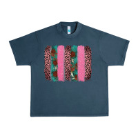 Midnight Navy valentine's leopard brushstroke Urban Heavy Tee - AdoDesignShop