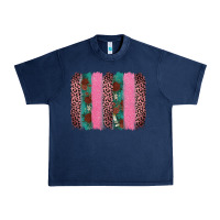 Navy valentine's leopard brushstroke Urban Heavy Tee - AdoDesignShop