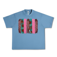 Pebble Blue valentine's leopard brushstroke Urban Heavy Tee - AdoDesignShop