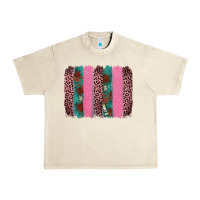 Sandshell valentine's leopard brushstroke Urban Heavy Tee - AdoDesignShop