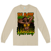 Mushroom black history afro woman Long Sleeve Tee - NancyCooperArtShop